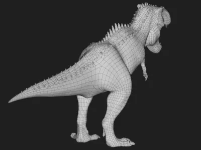 dinosaur Low-poly 3D model 4