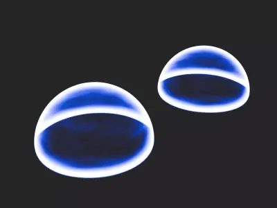 Animated Glowing Slime Orb Blender 3D VFX Asset Free low-poly 3D model