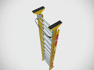 Industrial Safety Ladder 3D model