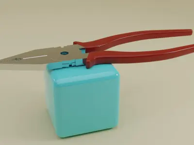 Handtools - Plier wrench screwdriver and LnKey 3D model
