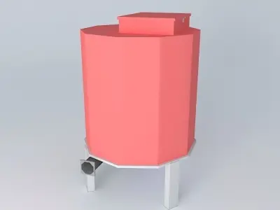 Tarax Tank for Wood Chips boiler Free 3D model