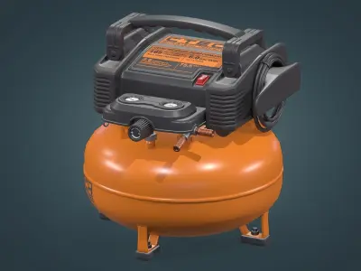 Air Compressor Low-poly 3D model get