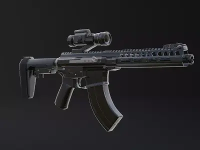 AR-15 ak - rifle 3D model