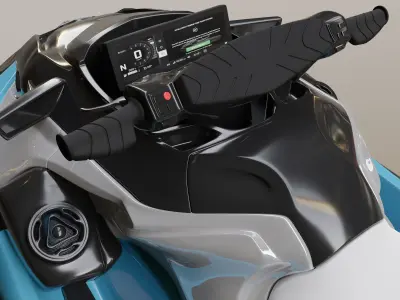 JetSki SeaDoo limited GTX 325 2025 3D Model  Lowpoly Highpoly Low-poly 3D model