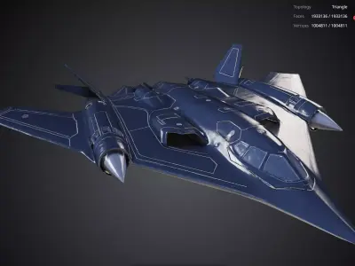 Stealth Fighter 3D model purchase