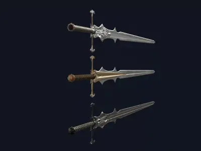 Dark Lord Sword Low-poly 3D model