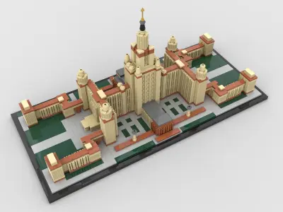 Moscow State University  3D model