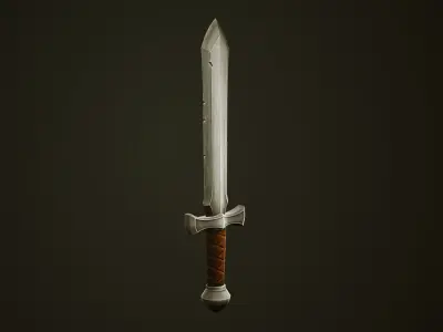 Metal Sword - Game Ready Weapon Low-poly 3D model