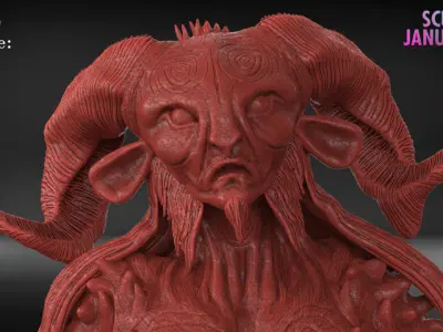 Pan Sculpture Timelapse And Model 3D print model