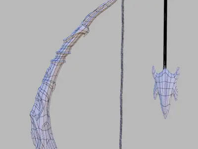 Fantasy bow 3D model