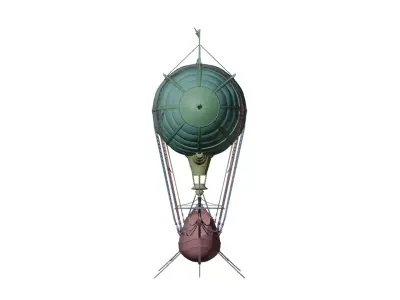 Airship packed lowpoly game  Low-poly 3D model