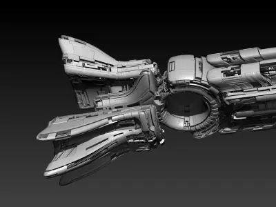 Spaceship Concept 3D model purchase