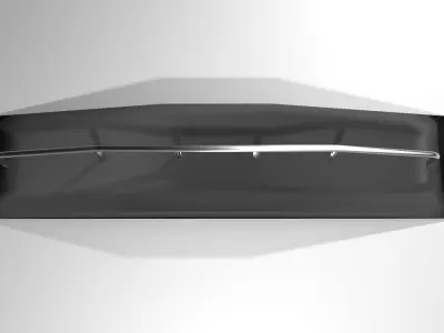 Skateboard Track - Sloped rail 3D model