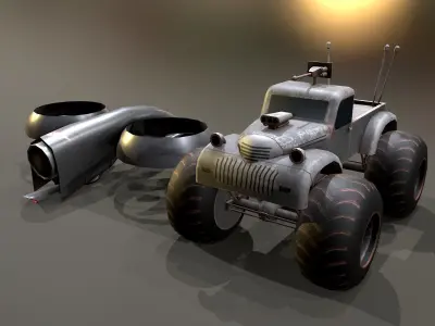 Defender move  Low-poly 3D model