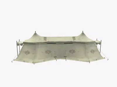 Medieval Tent V04 Low-poly 3D model