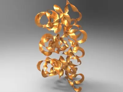 Turning chips Free 3D model