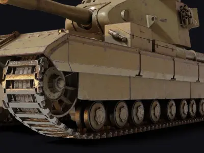FV215b - 183 Low-poly 3D model