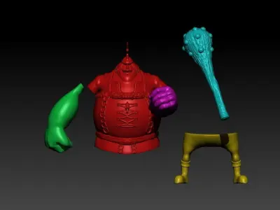 OIMO - ELBAF - ONE PIECE - SPLIT PART 3D print model