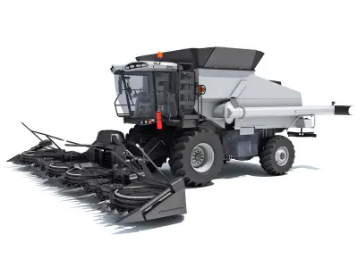 Combine Harvester 3D model 10