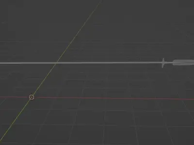 Medieval style long boar spear Free low-poly 3D model