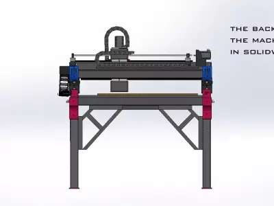 Large scale CNC machine 3D print model