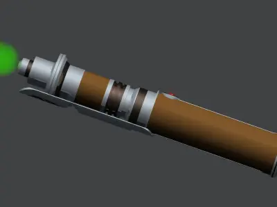 Jedi lightsaber Free 3D model