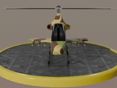 Military Helicopter 3D model