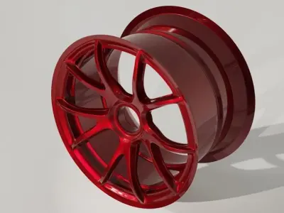 porsche gt3rs magnesium rims   3D model