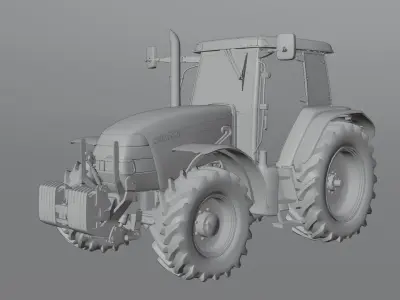 Case IH MXM 190 Tractor 3D model