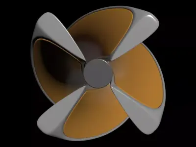 Wind and Solar Combined - Concept 3D model