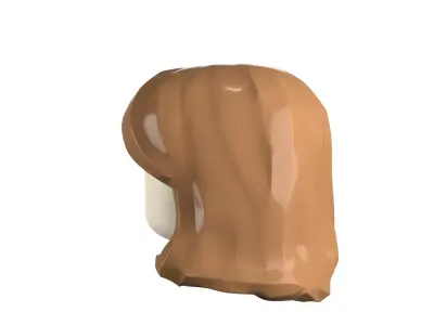 Custom3Dprint Minifigure Accessory - Minifigure Hair S3 - 05 3D print model