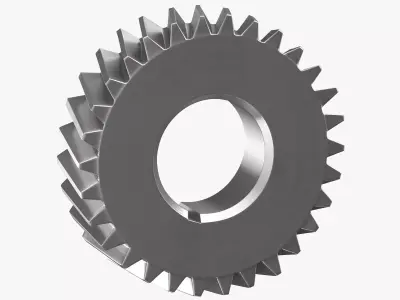 Helical Gear 04 3D model