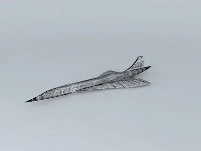 British Airways Concorde 3D model