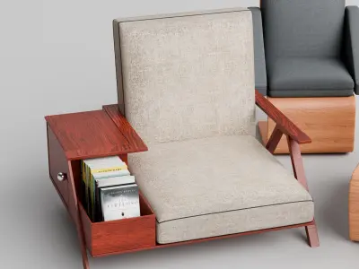 Modern Designer Chairs Collection Free low-poly 3D model