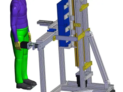 Battery packaging machine 3D model