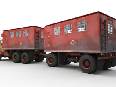 Magirus-Deutz 290D Low-poly 3D model