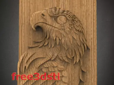 Eagle bird 3D STL Model for CNC Router Free 3D print model