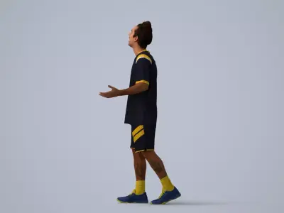 00523Carlos005 - Adult Caucasian man exercising in sports 3D model