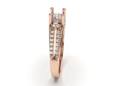 solitaire with ring sizes  8 part S31 3D print model