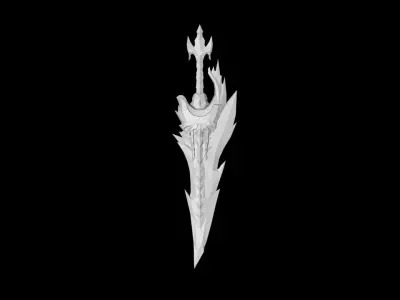 Glorious Dagger Low-poly 3D model