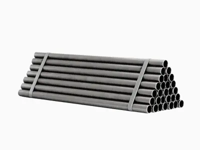 Industrial Pipes 01 3D model