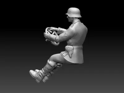 german driver soldier 3D print model purchase
