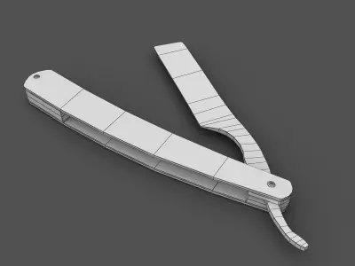 Straight Razor 3D model purchase