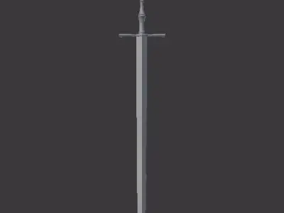 Two-Hands Sword Free 3D model