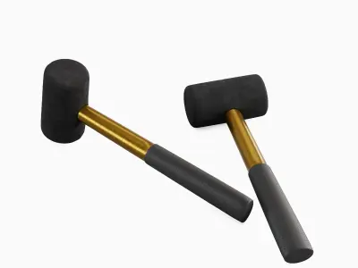 Rubber Mallet B 03 3D model