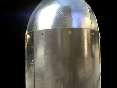 Sugarloaf Helmet Low-poly 3D model