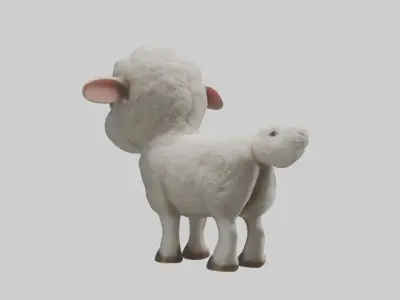 Lamb Model Low-poly 3D model