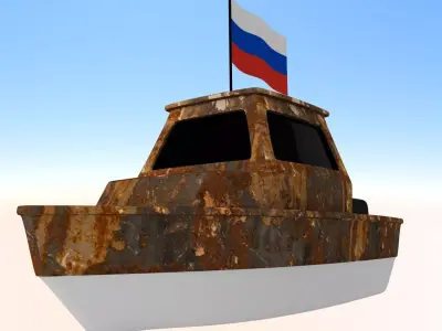 Russia Fishing Boat 3D model