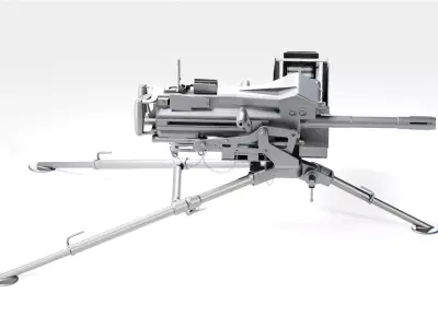 Military MK19 Automatic Grenade Launcher 3D 3D model