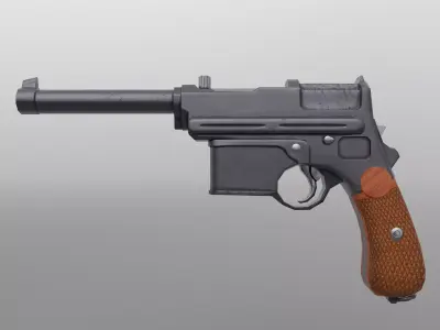 Mannlicher M1903 Low-poly 3D model